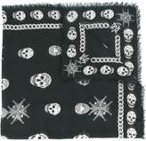 Alexander McQueen 'Medallion Skull' scarf