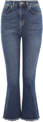 Karen Millen Kickflare Frayed Jeans