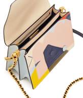 Thumbnail for your product : Tory Burch ROBINSON MIXED-MATERIALS CONVERTIBLE SHOULDER BAG