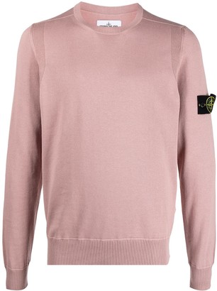 mens pink stone island sweatshirt