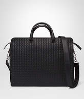 nero intrecciato briefcase