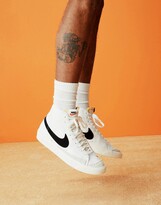 Thumbnail for your product : Nike Blazer Mid '77 Vintage sneakers in white and black