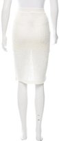 Thumbnail for your product : Alexander Wang T by Wool-Blend Textured Skirt w/ Tags