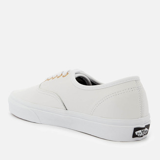 vans white leather trainers