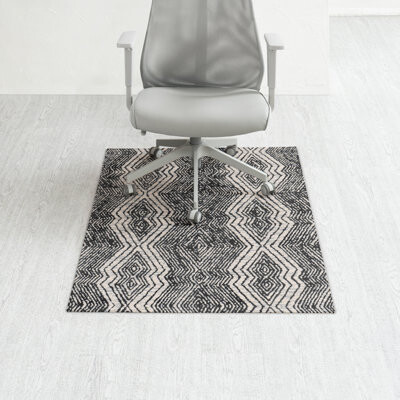 Smiljan Geometric Low Medium Pile Carpet Chair Mat