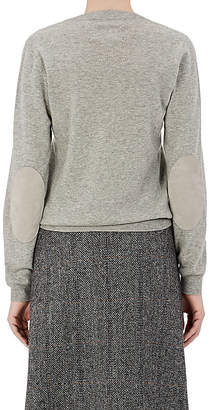 Maison Margiela Women's Elbow-Patch Wool Crewneck Sweater