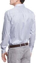 Thumbnail for your product : Peter Millar NanoLuxe Multi-Tattersall Sport Shirt, Cabernet