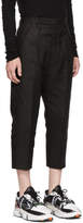 Thumbnail for your product : Rick Owens Black Cropped Cargo Trousers