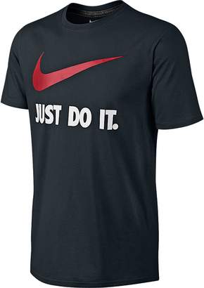 Nike Crew Neck T-Shirt with Motif Printed on Front