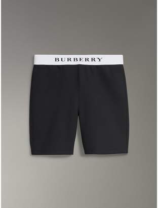 Burberry Logo Stretch Jersey Shorts