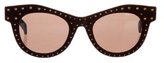 Thumbnail for your product : Italia Independent Studded Velvet Sunglasses