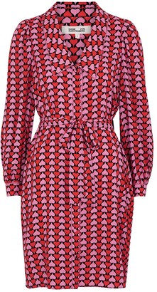 Diane von Furstenberg Nikita printed crepe shirt dress - ShopStyle