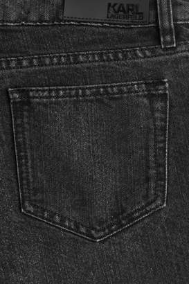 Karl Lagerfeld Paris Distressed Skinny Jeans