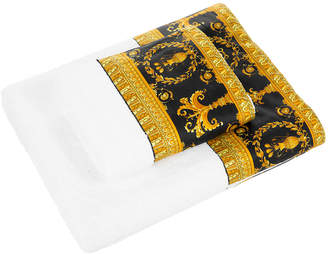 Versace Home - Barocco & Robe Towel - White/Gold/Black - Hand Towel