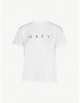 Thumbnail for your product : Obey Logo-printed jersey T-Shirt