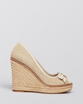Thumbnail for your product : Tory Burch Platform Wedge Espadrille Pumps - Jackie