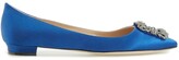 Thumbnail for your product : Manolo Blahnik Hangisi Flat