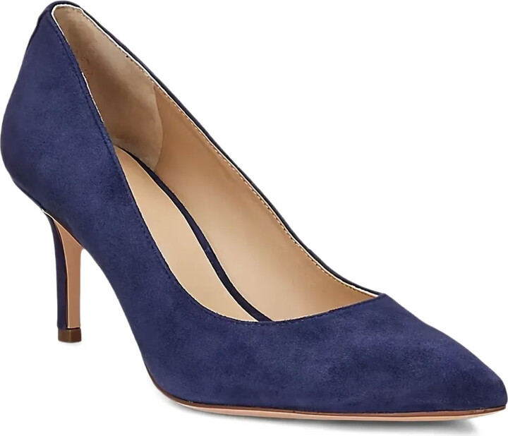 Lauren Ralph Lauren Pointed-Toe Suede Pumps