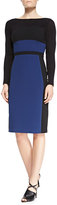 Thumbnail for your product : Black Halo Liam Long-Sleeve Colorblock Sheath Dress