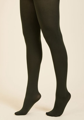Accent Your Ensemble Tights in Olive in S