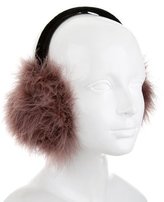 Thumbnail for your product : Jocelyn Velvet Feather-Trimmed Earmuffs w/ Tags