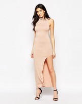 Thumbnail for your product : AX Paris Maxi Dress With High Neck And Side Split