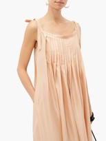 Thumbnail for your product : Loup Charmant Salinas Pleated Silk Dress - Beige