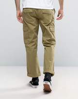 Thumbnail for your product : ASOS DESIGN Slim Cargo Pants With Rip & Repair Detail In Khaki