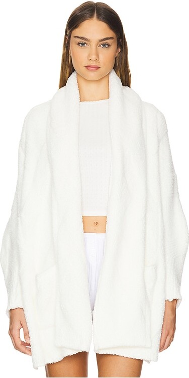 Barefoot Dreams CozyChic Cable Weave Blanket Wrap ShopStyle Sweaters