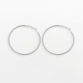 Thumbnail for your product : Sterling Silver Large Hoop Earrings