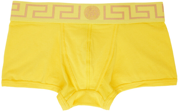 Versace Underwear Yellow Medusa Boxer Briefs - ShopStyle