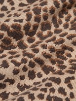 Thumbnail for your product : Monrow Mini Leopard Mockneck Sweatshirt