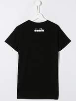 Thumbnail for your product : Diadora Junior TEEN faux fur trimmed T-shirt