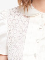 Thumbnail for your product : Miu Miu Duchess lace-panelled blouse