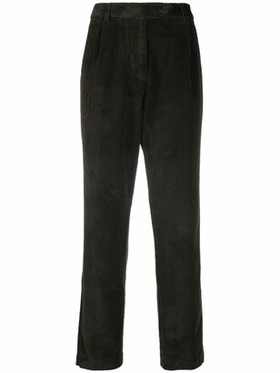 Semi-Couture Straight Corduroy Trousers