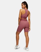 Thumbnail for your product : Topshop activewear legging shorts in rose