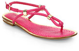 Thumbnail for your product : Michael Kors Hartley Snakeskin Sandals