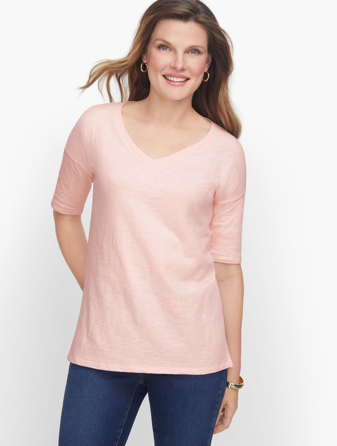 talbots pink tops