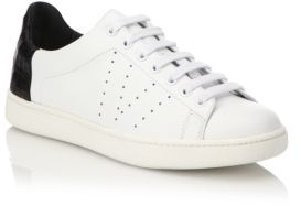 Vince Varin Leather & Croc-Embossed Sneakers