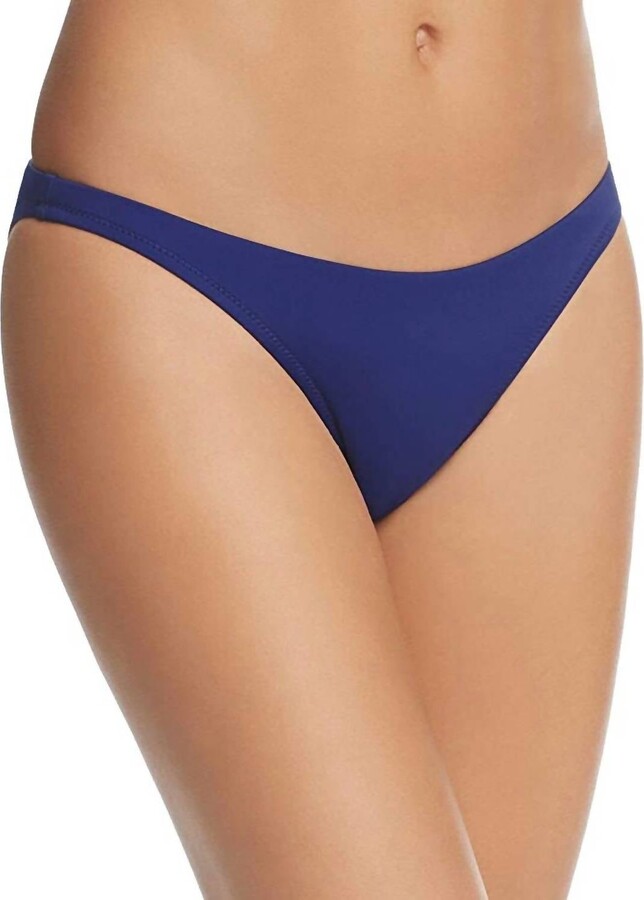 Milly Solid St. Lucia Bikini Bottom In Navy