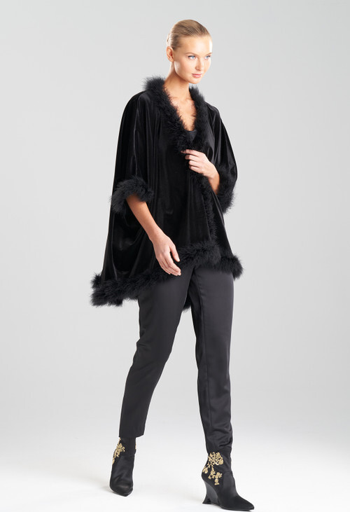 Natori Natalie Feather Trim Jacket ShopStyle