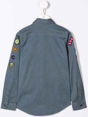 DSQUARED2 Kids patch detailed shirt