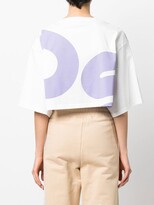 Thumbnail for your product : GCDS logo-print cropped T-shirt