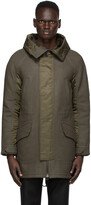 Thumbnail for your product : Army by Yves Salomon Yves Salomon - Army Grey & Green Wool Hunter Parka