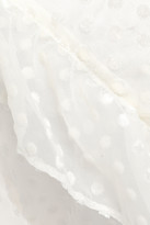 Thumbnail for your product : Ganni Jasmine Ruffled Swiss-dot Gauze Midi Wrap Dress