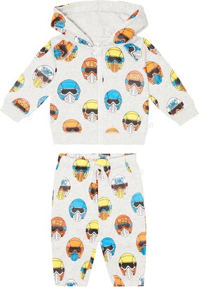 Stella McCartney Kids Baby cotton hoodie and sweatpants set
