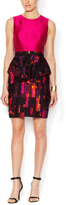 Thumbnail for your product : Shoshanna Zolie Peplum Printed Cotton Dress