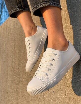 newlook white trainers