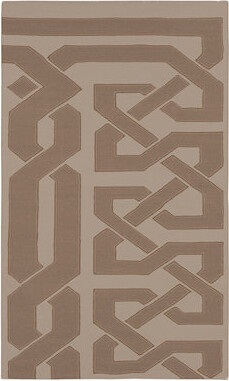 Beth Lacefield for Surya Alameda Geometric Handwoven Wool Brown/Taupe Area Rug