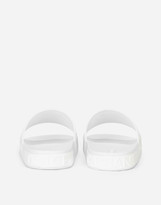 Thumbnail for your product : Dolce & Gabbana Rubber Beachwear Sliders With Logo